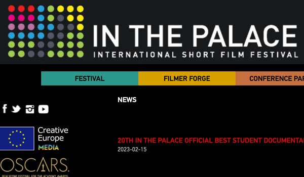 2023 IN THE PALACE International Short Filmfestival Con il pensiero rivolto al mare